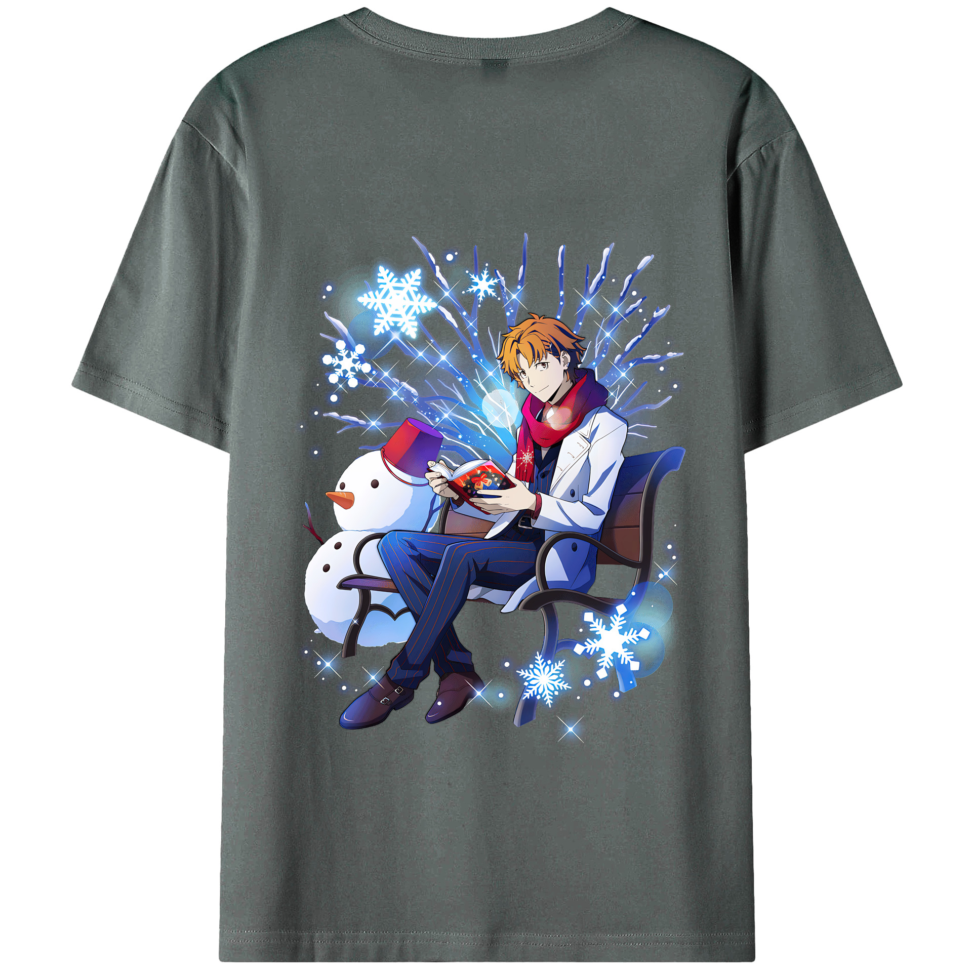 （画像用） 文豪ストレイドッグス Bungo Stray Dogs 綿100％半袖Tシャツ（背面プリント）